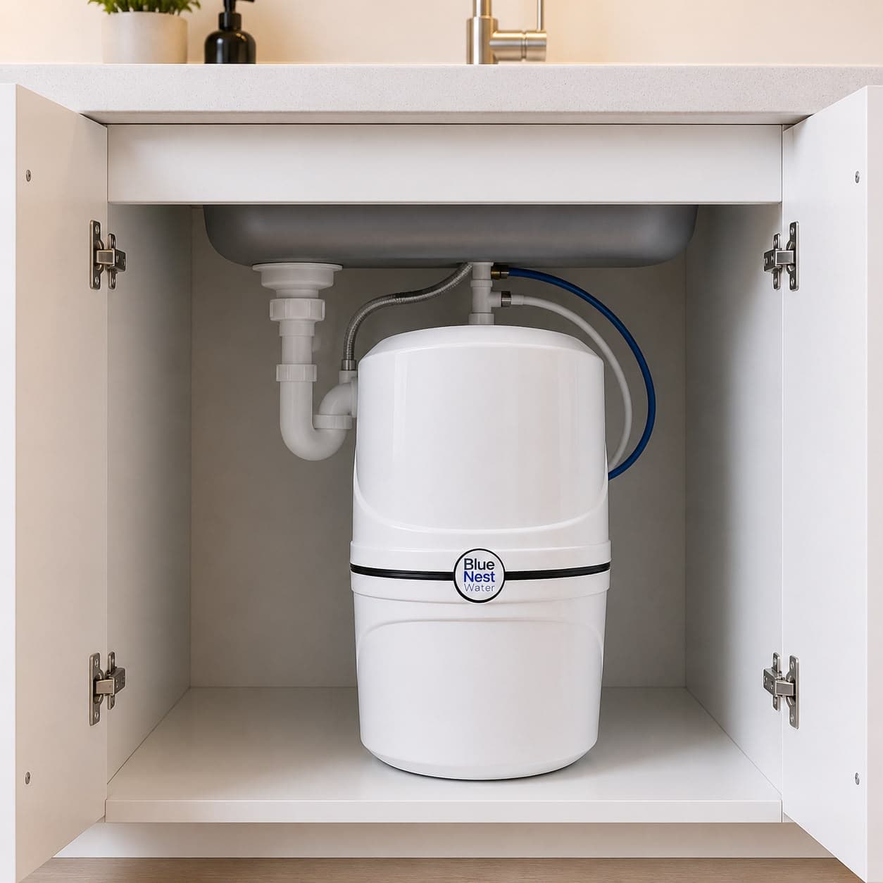 Blue Nest Water R.O tezgah altı montaj ölçüleri